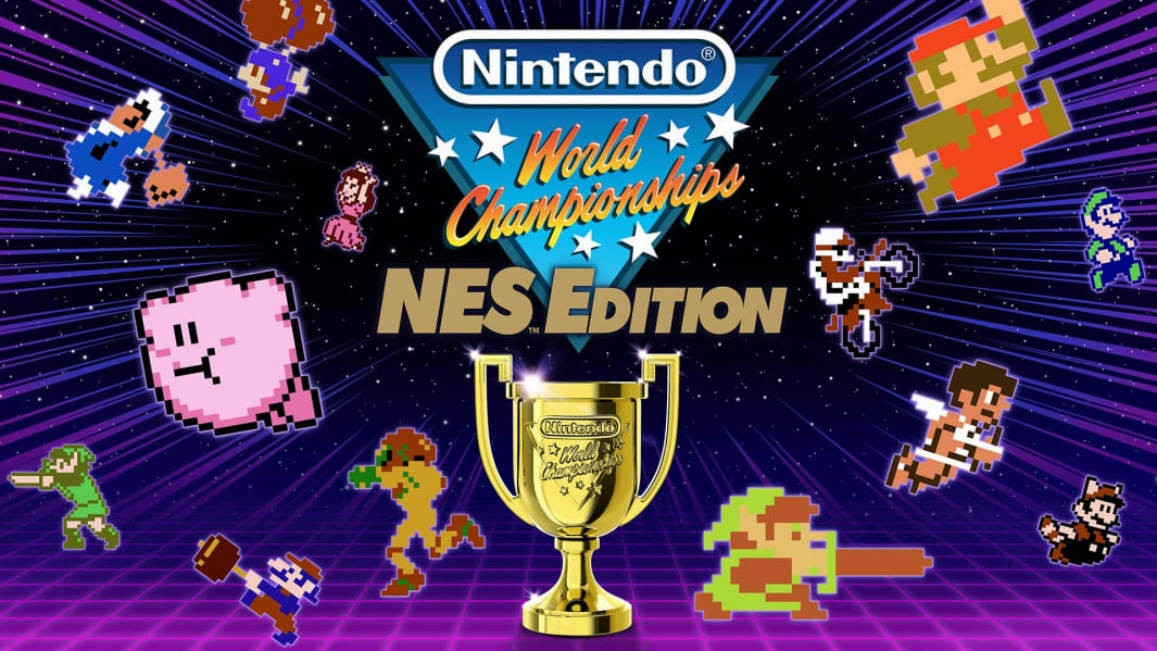 Level Up Bundle: Nintendo Switch OLED Model white joycon with Nintendo World Championships NES Edition