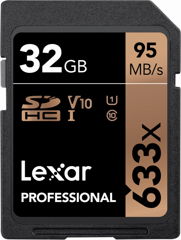 LEXAR 32GB 633X PROF. SDXC UHS-1 camera