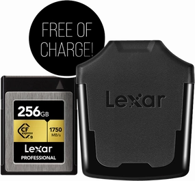Lexar CFexpress 256GB with cardreader FOC camera