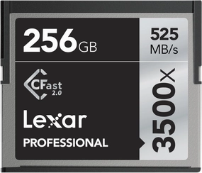 Lexar Pro 3500X Cfast 2.0 (VPG-130) R525/W445 256GB camera