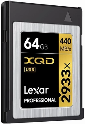 LEXAR PROFESSIONAL 64GB 2933X XQD 2.0 camera