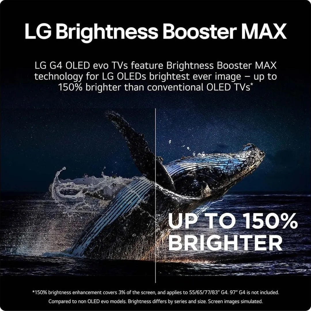 LG 55 Inch G4 OLED TV (2024) | OLED55G45LW.AEK