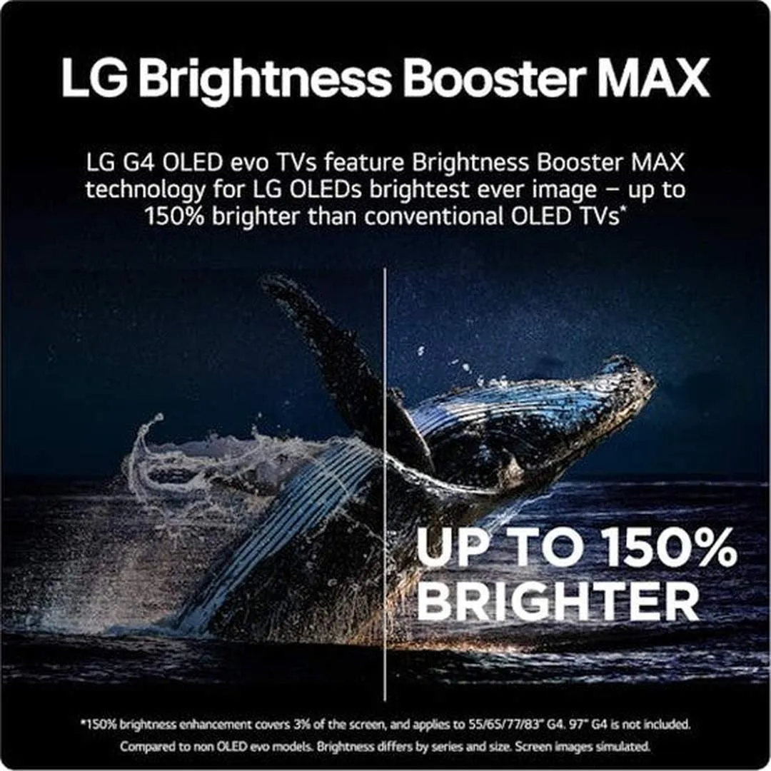 LG 65 Inch G4 OLED TV (2024) | OLED65G46LS.AEK