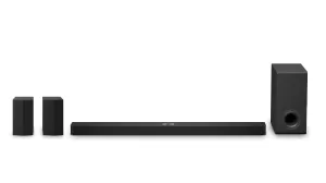 LG 670W 7.1.3 ch. Soundbar with Rear Speakers - S90TR.DCANLLK tv wall mount, 55 inch tv