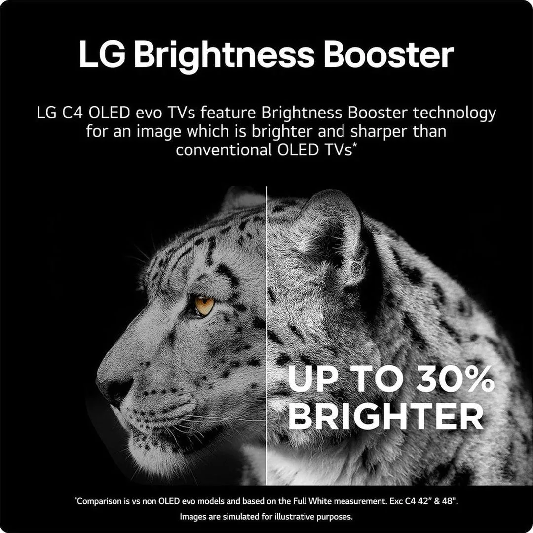 LG 77 Inch C4 OLED TV (2024) | OLED77C44LA.AEK