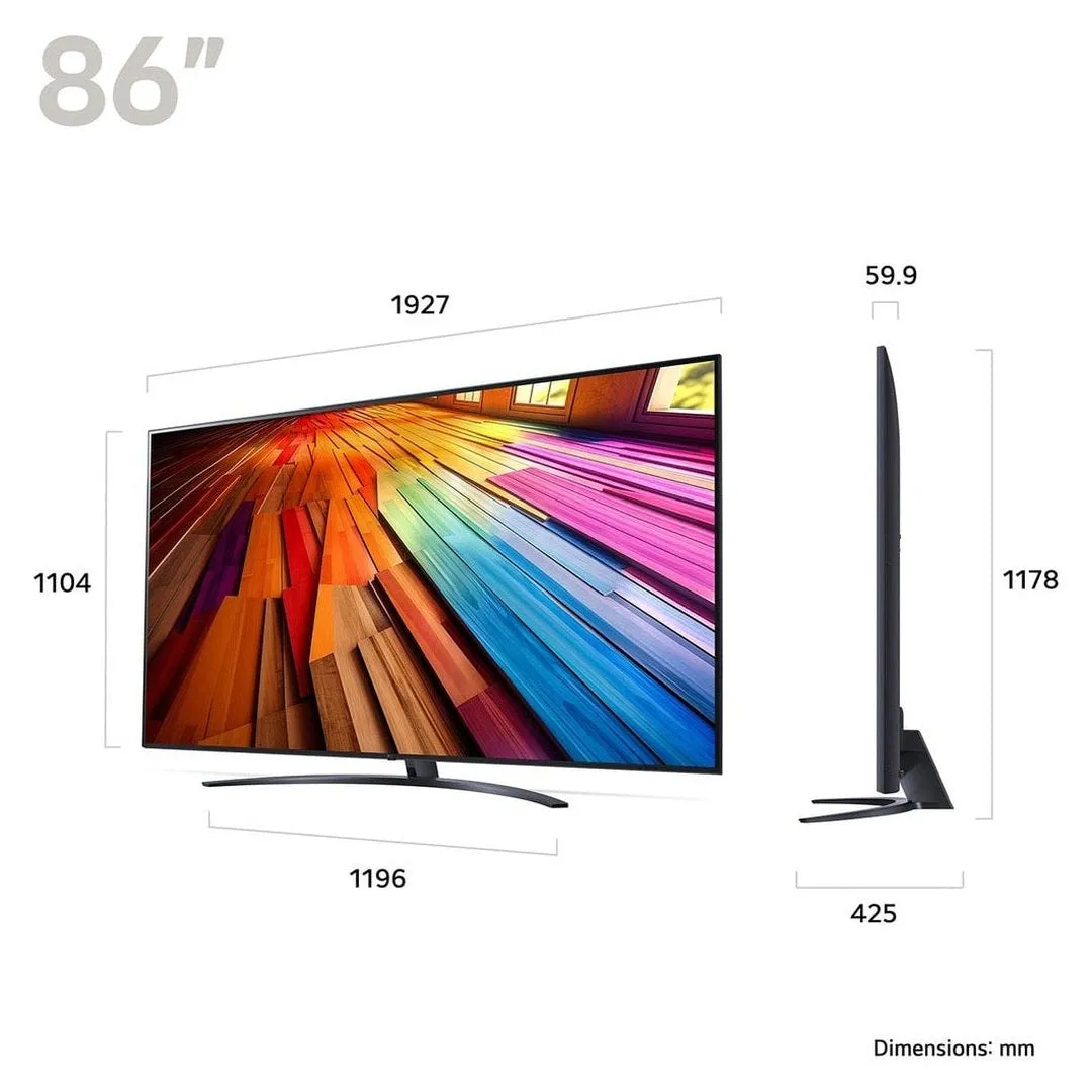 LG 86 Inch UT81 UHD TV (2024) | 86UT81006LA.AEK