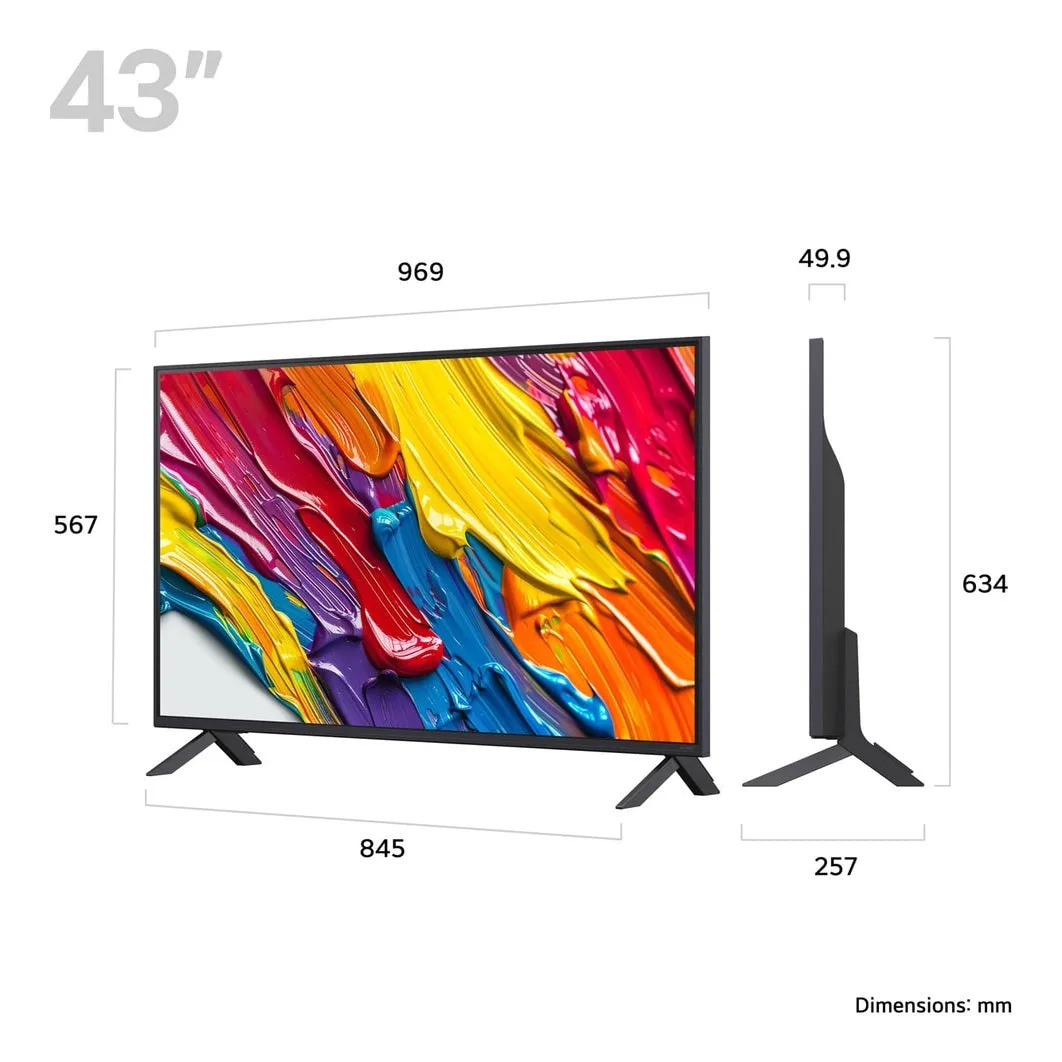 LG QNED82 43" 4K HDR QNED Smart TV | 43QNED82A6B.AEK