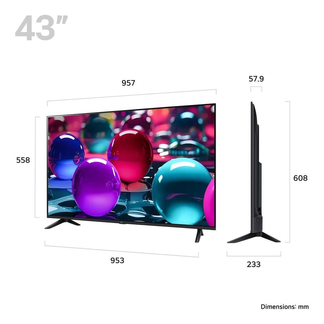 LG UA73 43" 4K UHD LED Smart TV | 43UA73006LA.AEKQ