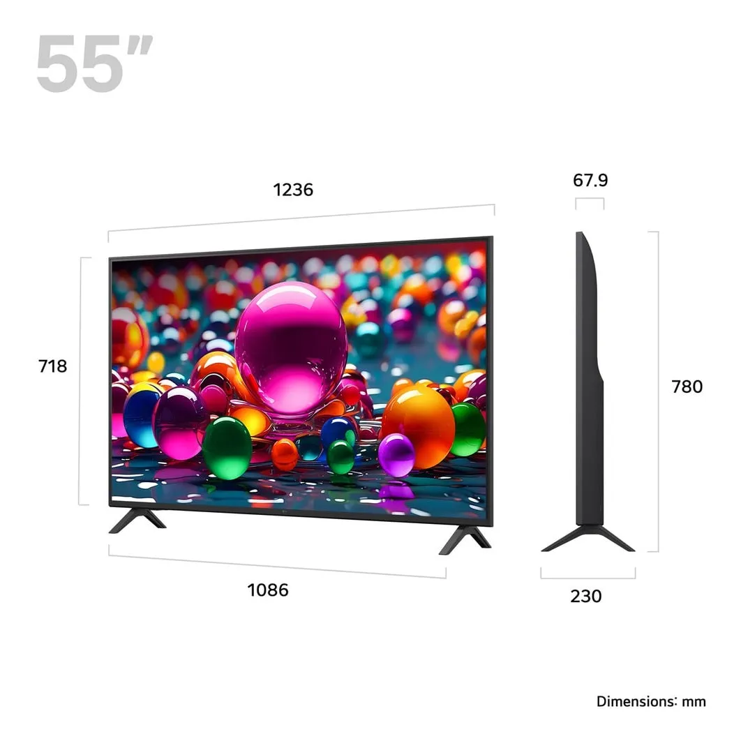 LG UA75 55" 4K UHD LED Smart TV | 55UA75006LA.AEK