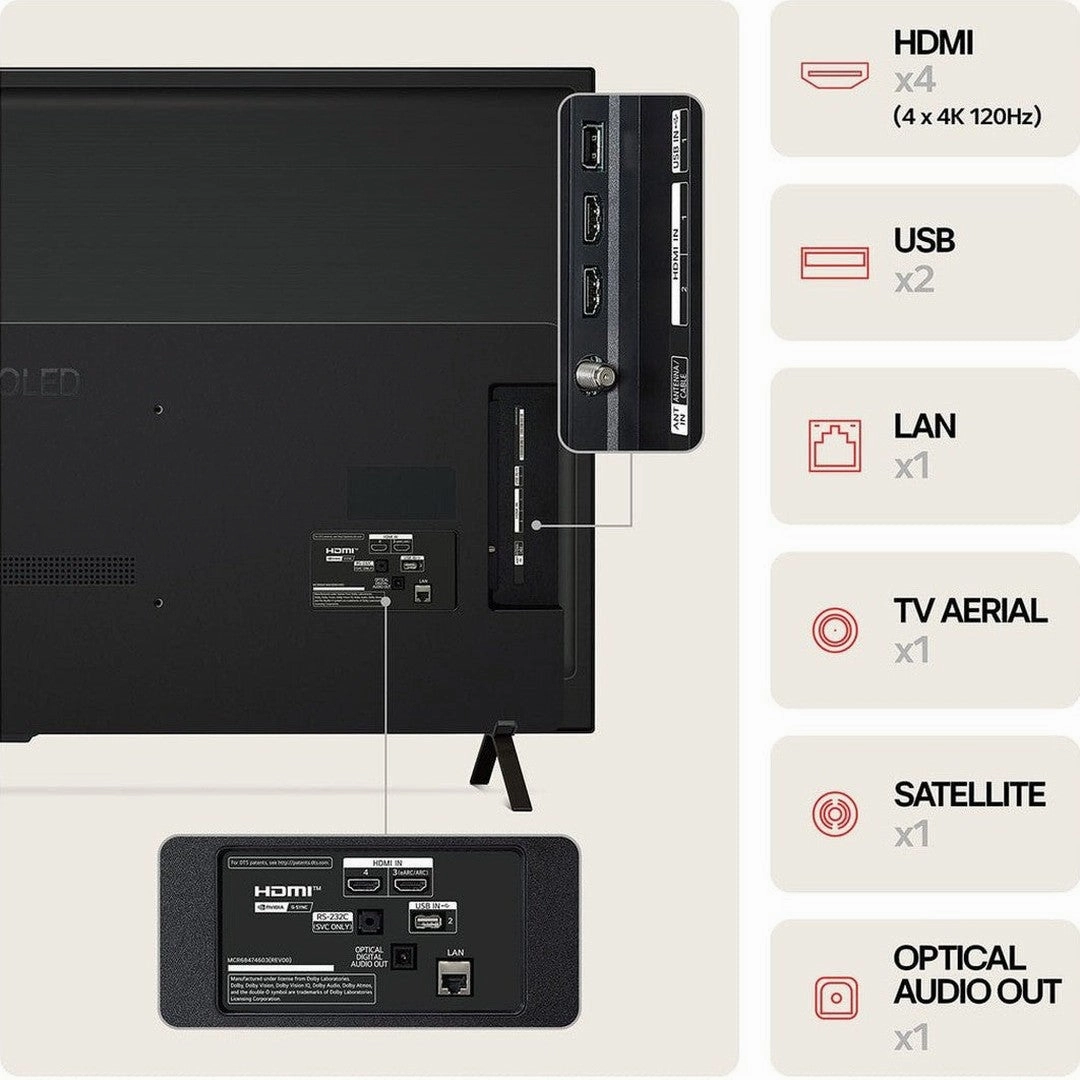 LG 55 Inch B4 OLED 4K Smart TV (2024) | OLED55B46LA.AEK