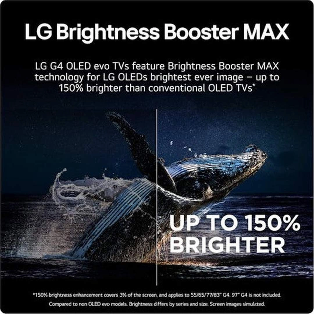 LG 65 Inch G4 OLED TV (2024) | OLED65G46LS.AEK