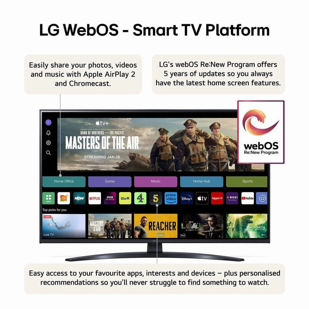 LG 75 Inch UT81 UHD TV (2024) | 75UT81006LA.AEK