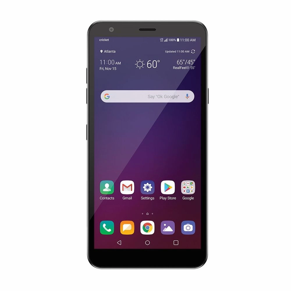 LG Escape Plus 5.45" 32GB Storage 2GB RAM Platinum Gray Cricket Wireless Prepaid Smartphone LMX320CMAAIOPL Cell Phone