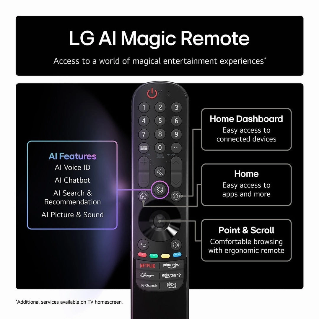 LG OLED AI 55" 4K HDR Smart TV | OLED55C54LA.AEK