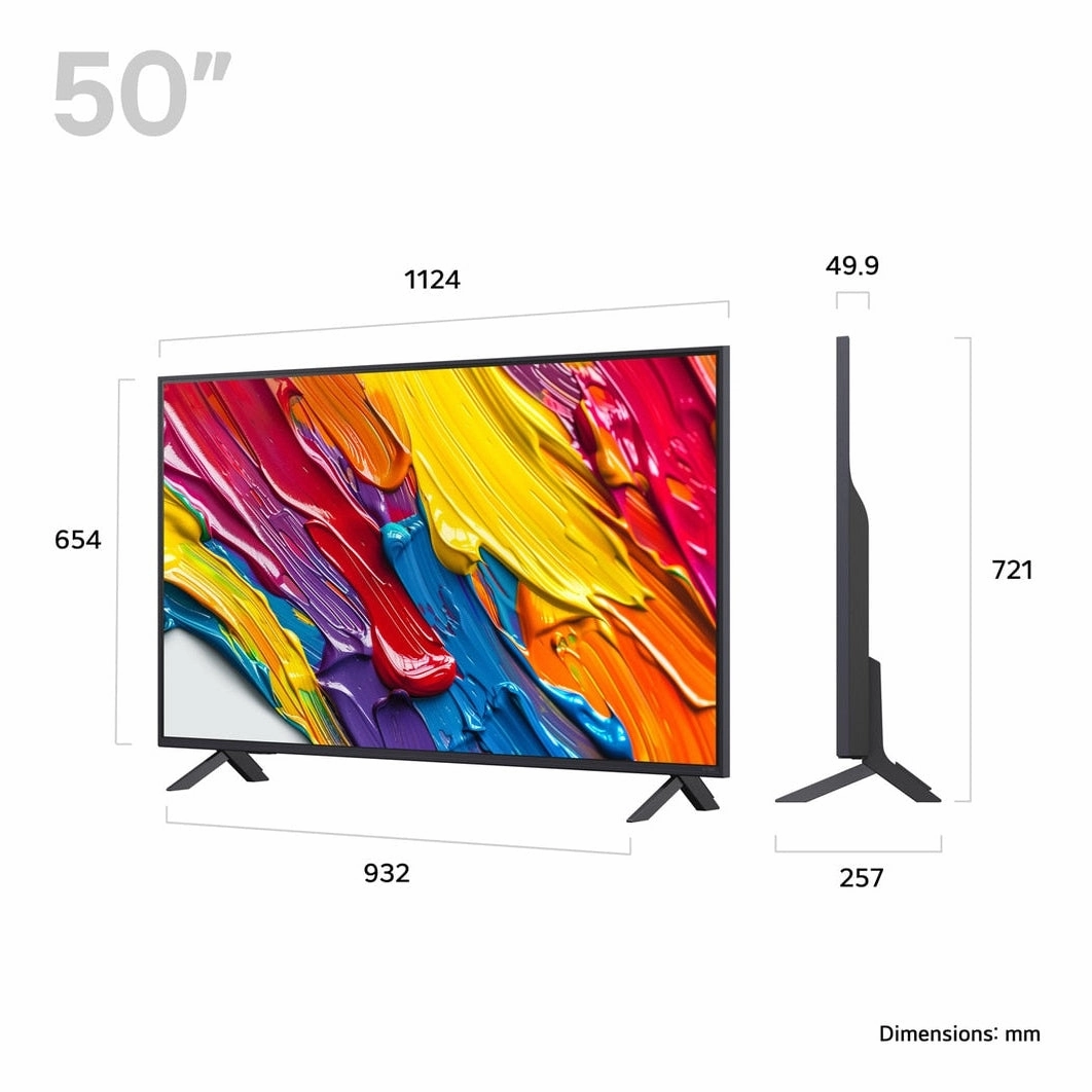 LG QNED AI 50" 4K HDR Smart TV | 50QNED82A6B.AEK
