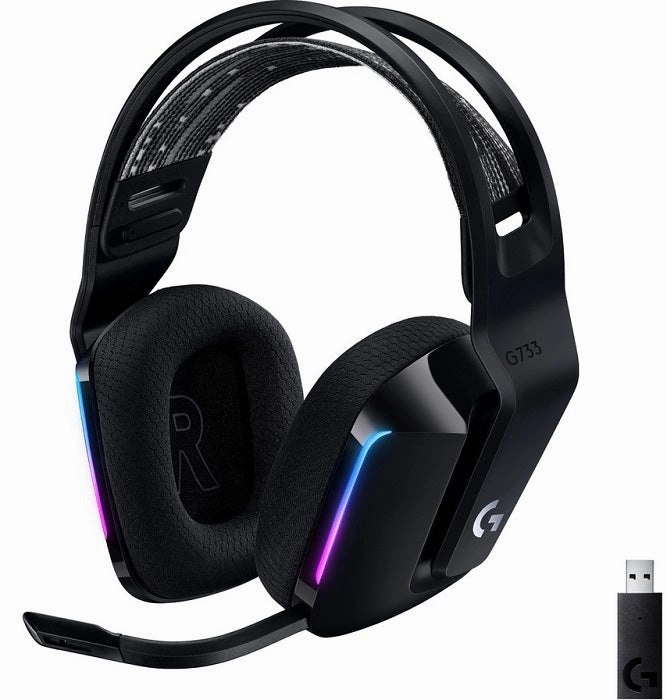 Logitech G733 LIGHTSPEED Wireless RGB Gaming Headset (4 Colors) noise cancelling headphones, bluetooth earbuds