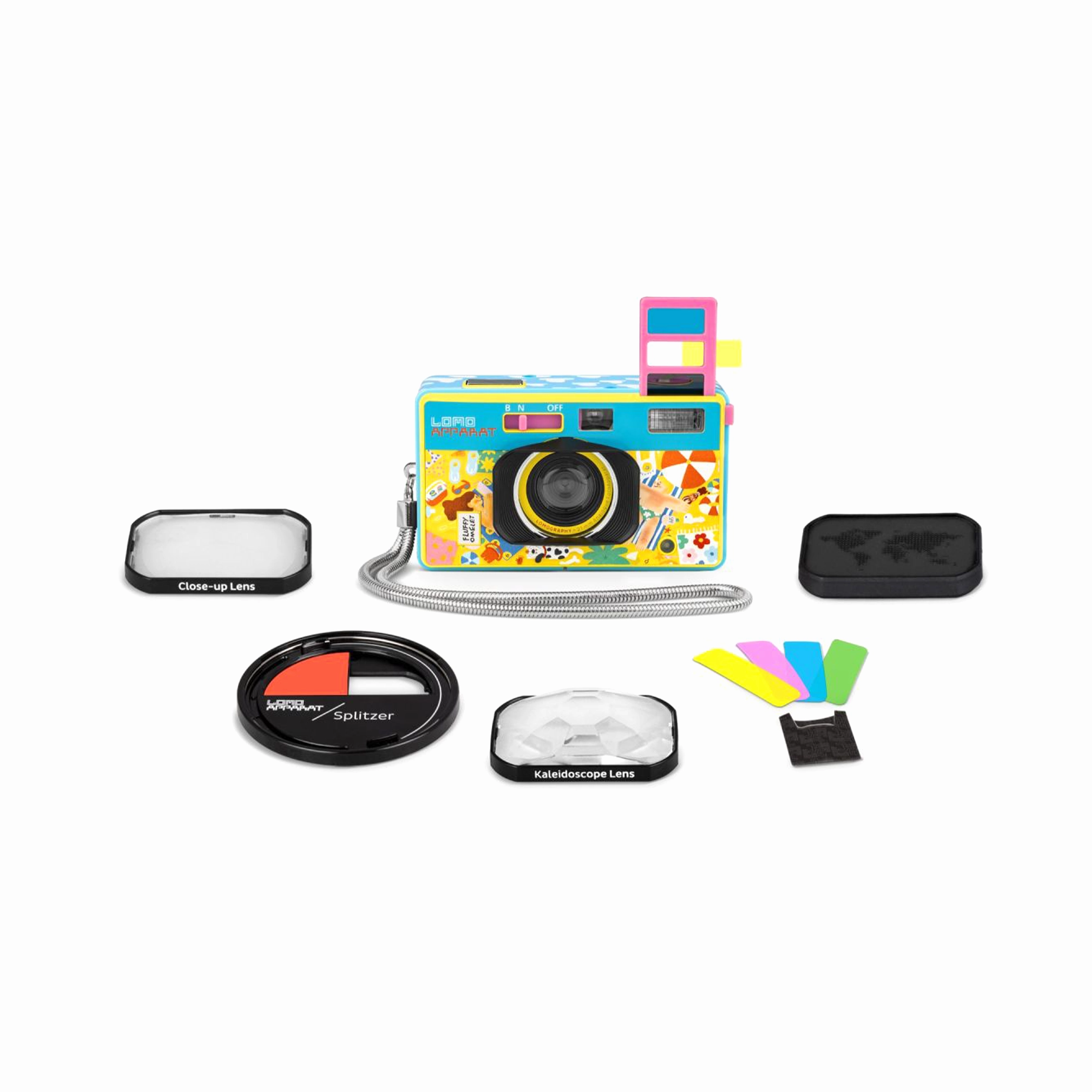 Lomography LomoApparat 21mm Wide-Angle 35mm Film Camera - Fluffy Omelet Edition mirrorless camera