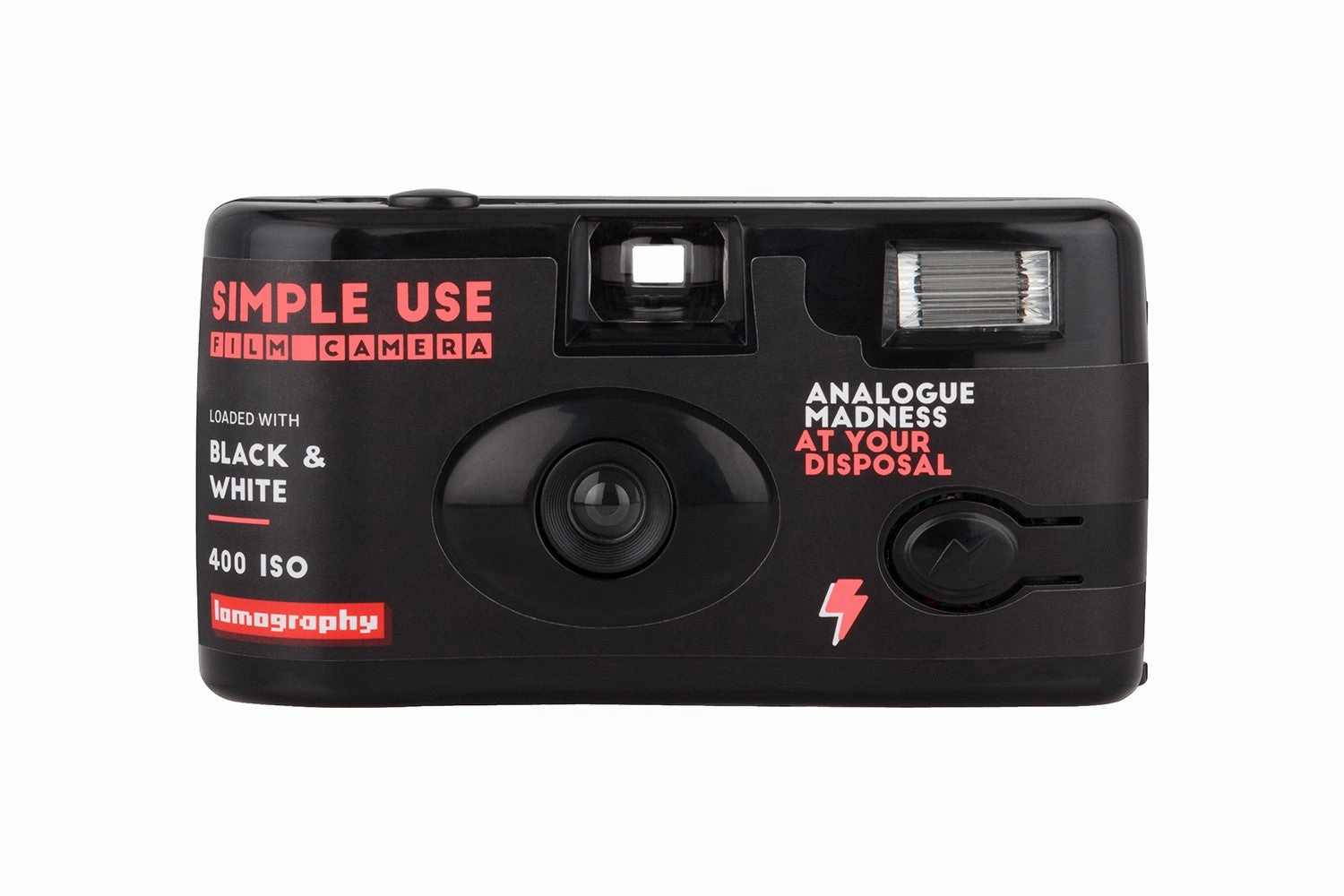Lomography Simple Use Reloadable 35mm Film Camera - Lady Gray 400 black & white mirrorless camera