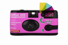 Lomography Simple Use Reloadable 35mm Film Camera - LomoChrome Purple mirrorless camera