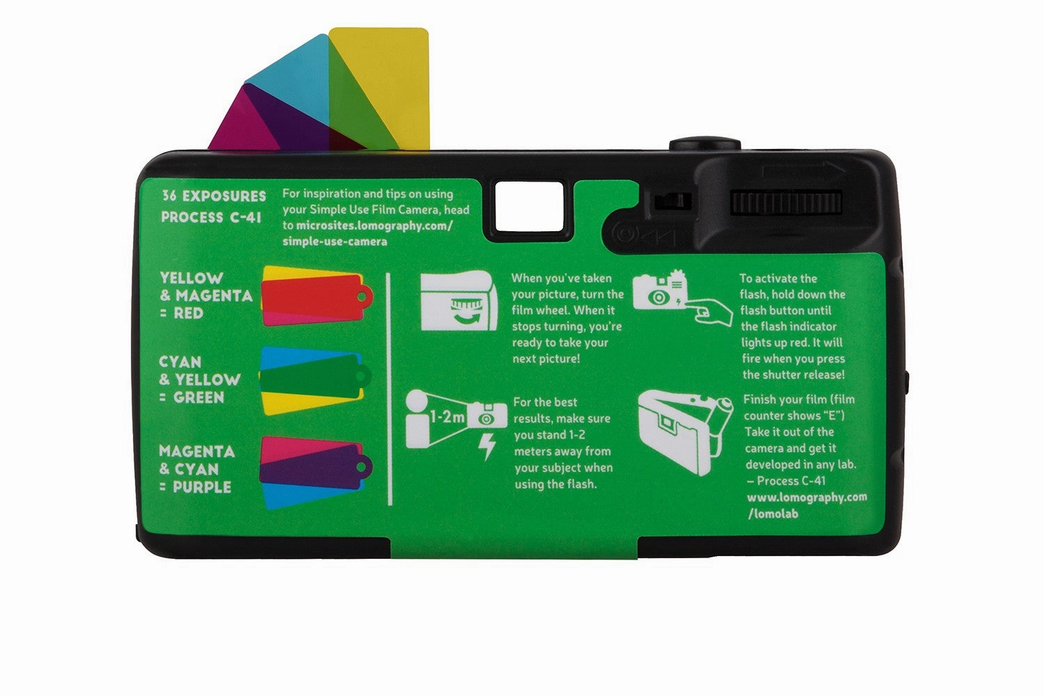 Lomography Simple Use Reloadable 35mm Film Camera - LomoChrome Purple