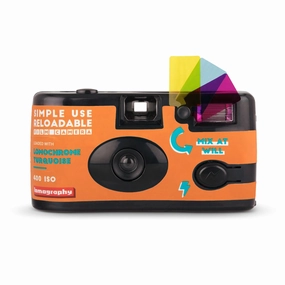 Lomography Simple Use Reloadable 35mm Film Camera - LomoChrome Turquoise mirrorless camera