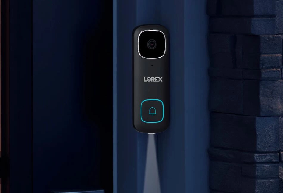 Lorex B451AJDB-E 2K QHD Wired Smart Video Doorbell with Person Detection