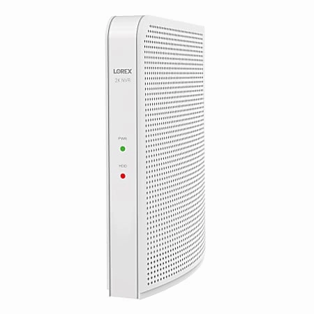 Lorex L42481-4AA4-E 2K 4.0-MP 8-Camera-Capable 1-TB NVR System with 4 Outdoor Wi-Fi Battery Security Cameras, White, L42481-4AA4-E