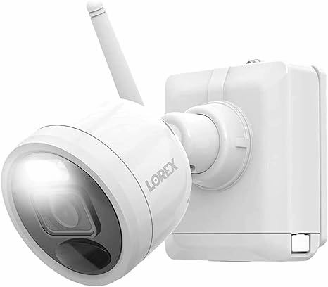 Lorex L4248D-4AA4-E 2K 4.0-MP 8-Camera-Capable 32-GB NVR System with 4 Outdoor Wi-Fi Battery Security Cameras, White, L4248D-4AA4-E