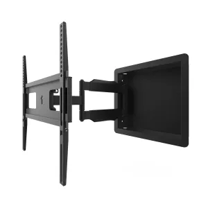 Low Profile Recessed In-Wall Full Motion TV Wall Mount for 32" to 55" TVs - R300 tv wall mount, 55 inch tv