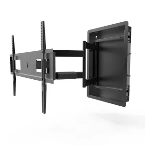 Low Profile Recessed In-Wall Full Motion TV Wall Mount for 46" to 80" TVs - R500 tv wall mount, 55 inch tv