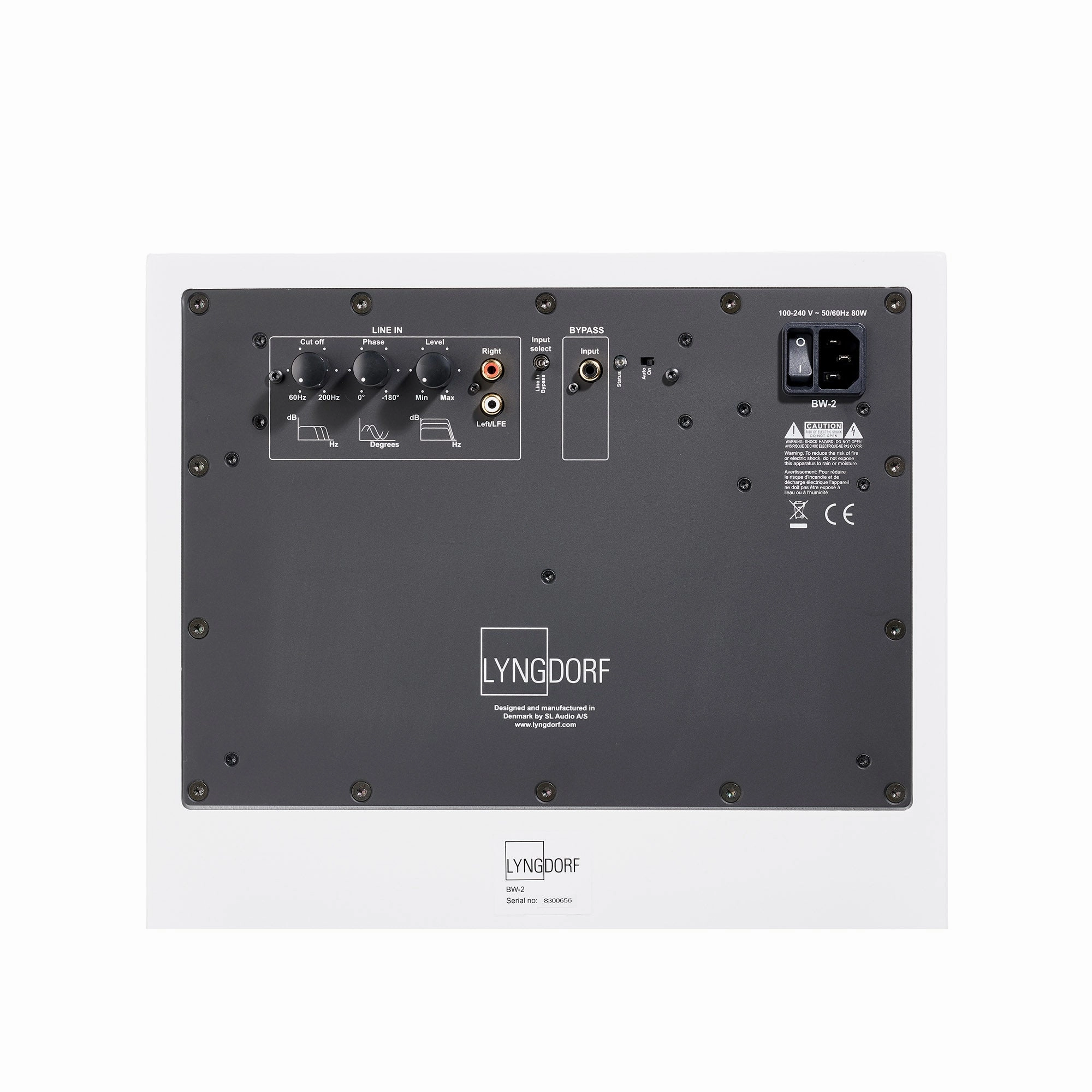 Lyngdorf BW-2 Subwoofer with Gabriel fabric cover