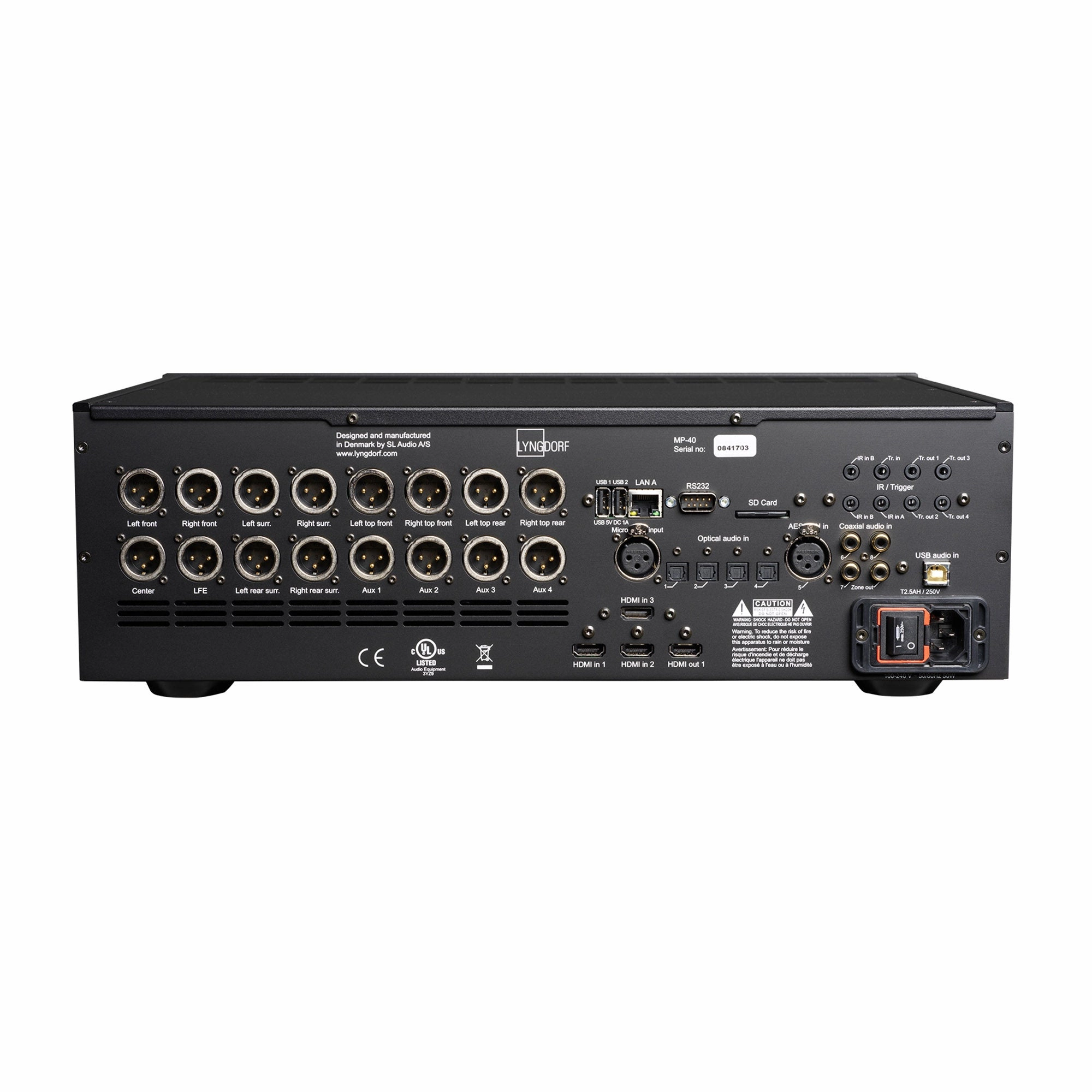 Lyngdorf MP-40 2.1 AV Processor with RoomPerfect