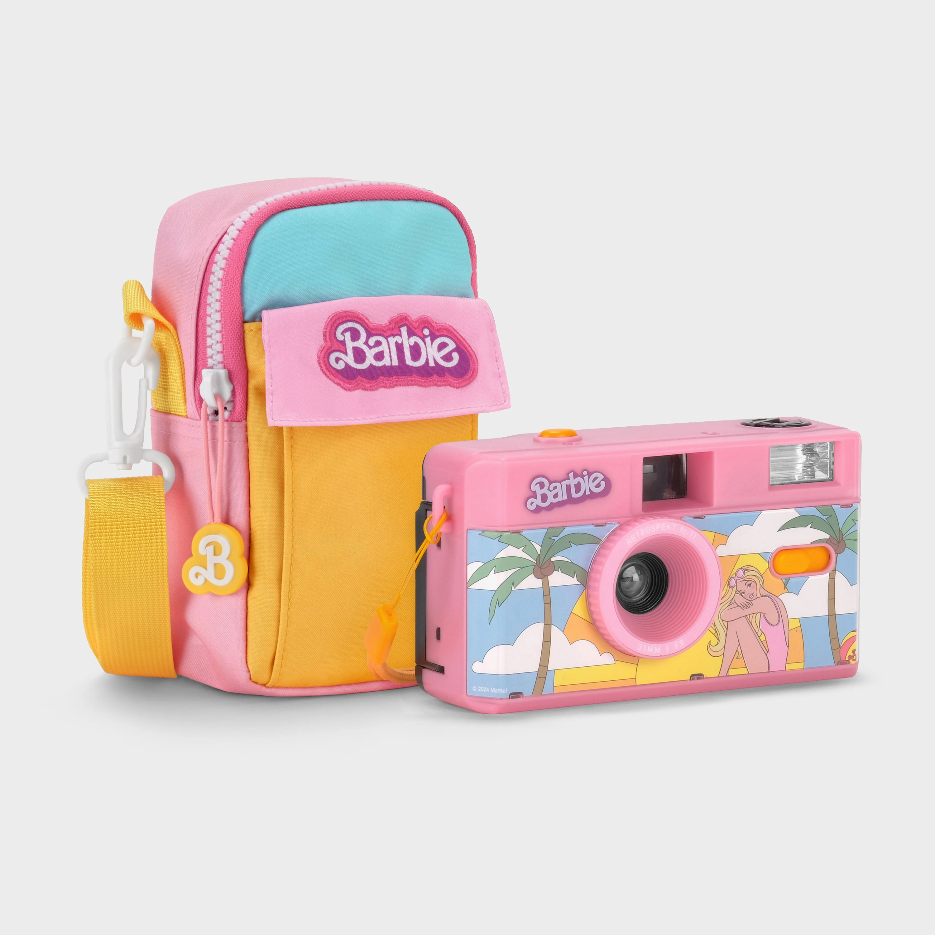 Malibu Barbie 35mm Film Camera & Bag canon