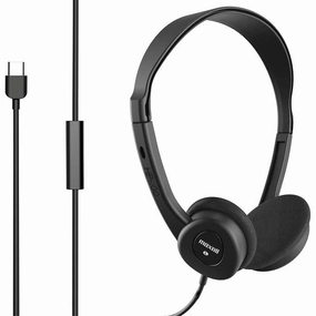 Maxell USB-C Headphone with Inline Mic (Multi-Packs Available) (On Sale!) noise cancelling headphones, bluetooth earbuds
