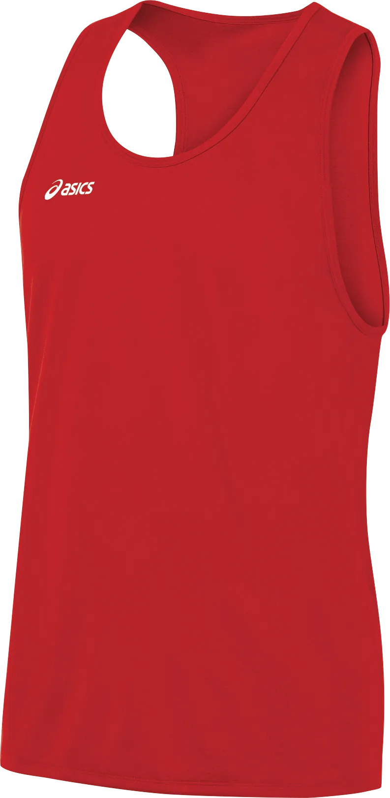 Mens Rival II Singlet - Classic Red asics Clothing
