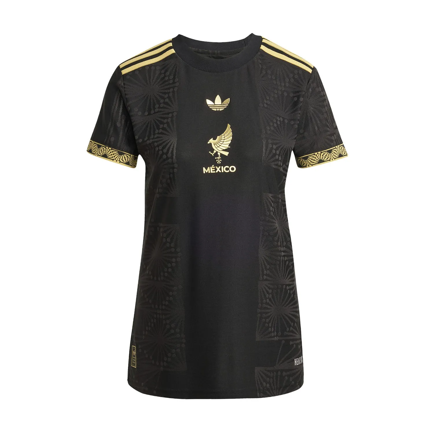 Mexico Black Gold Jersey - Womens Clothing_Adidas