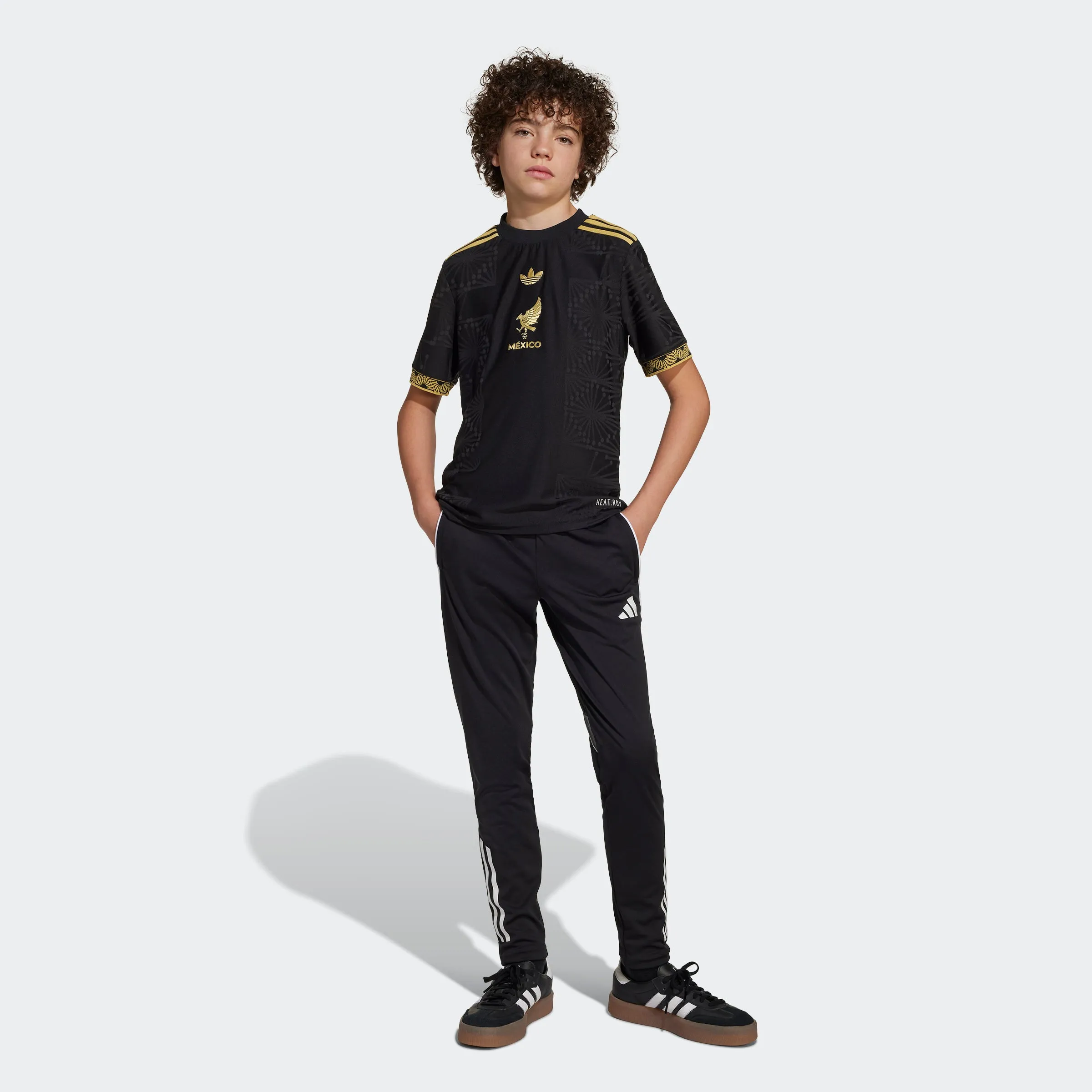 Mexico Black Gold Jersey - Youth Clothing_Adidas