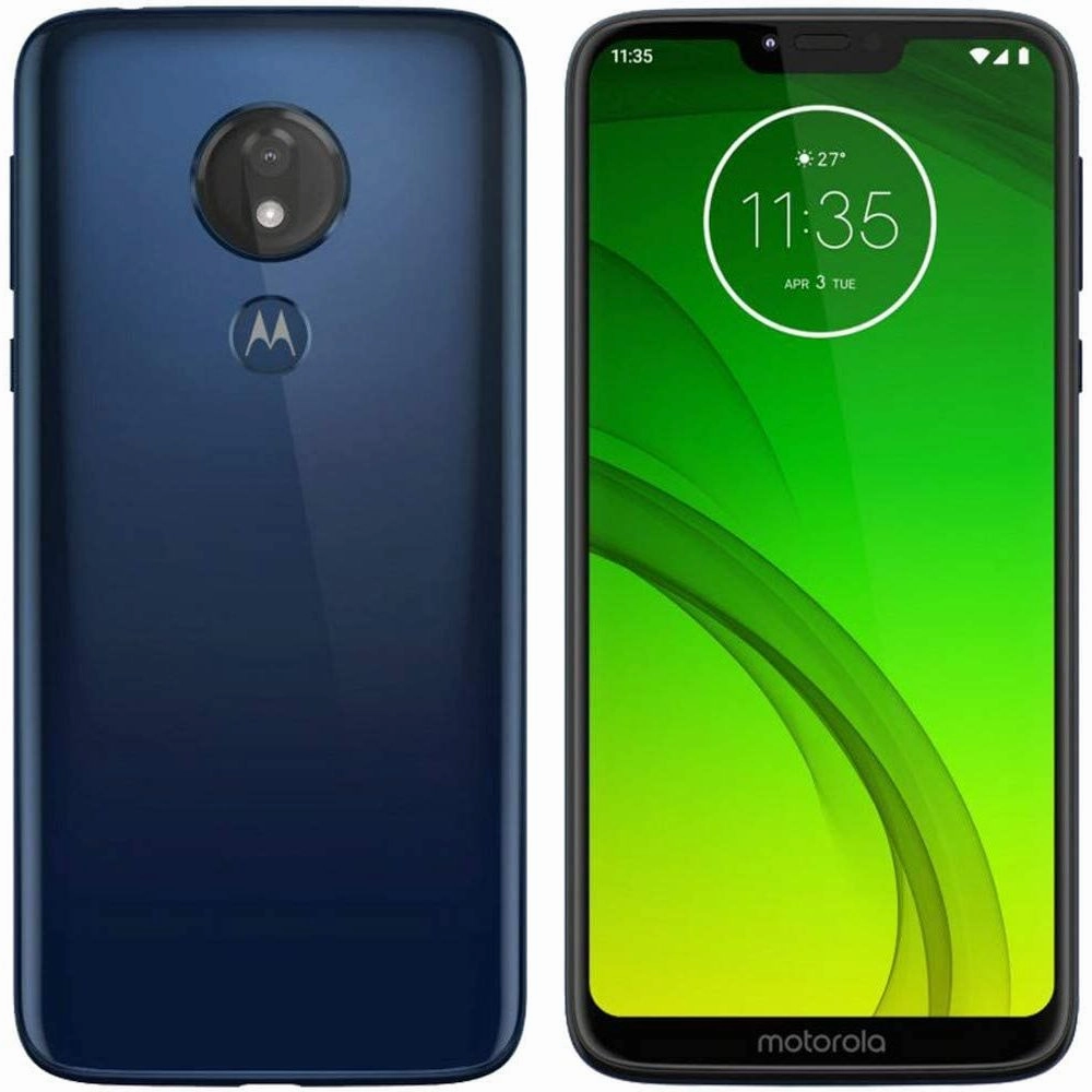 Motorola MOTXT19556 Moto G7 Power 32GB Bluetooth Single SIM Camera Smartphone, Marine Blue (Verizon) Cell Phone