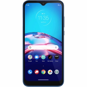 Motorola MOTXT20522PP Moto E 6.2" 32GB Storage 2GB RAM Android LTE Verizon Prepaid Cellphone - Midnight Blue Cell Phone