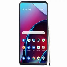 Motorola TVMTXT2211DCPWP Total by Verizon Moto G Stylus 6.8'' 4G LTE 4GB RAM 128GB Storage 2 GHz Prepaid Smartphone, Blue Cell Phone