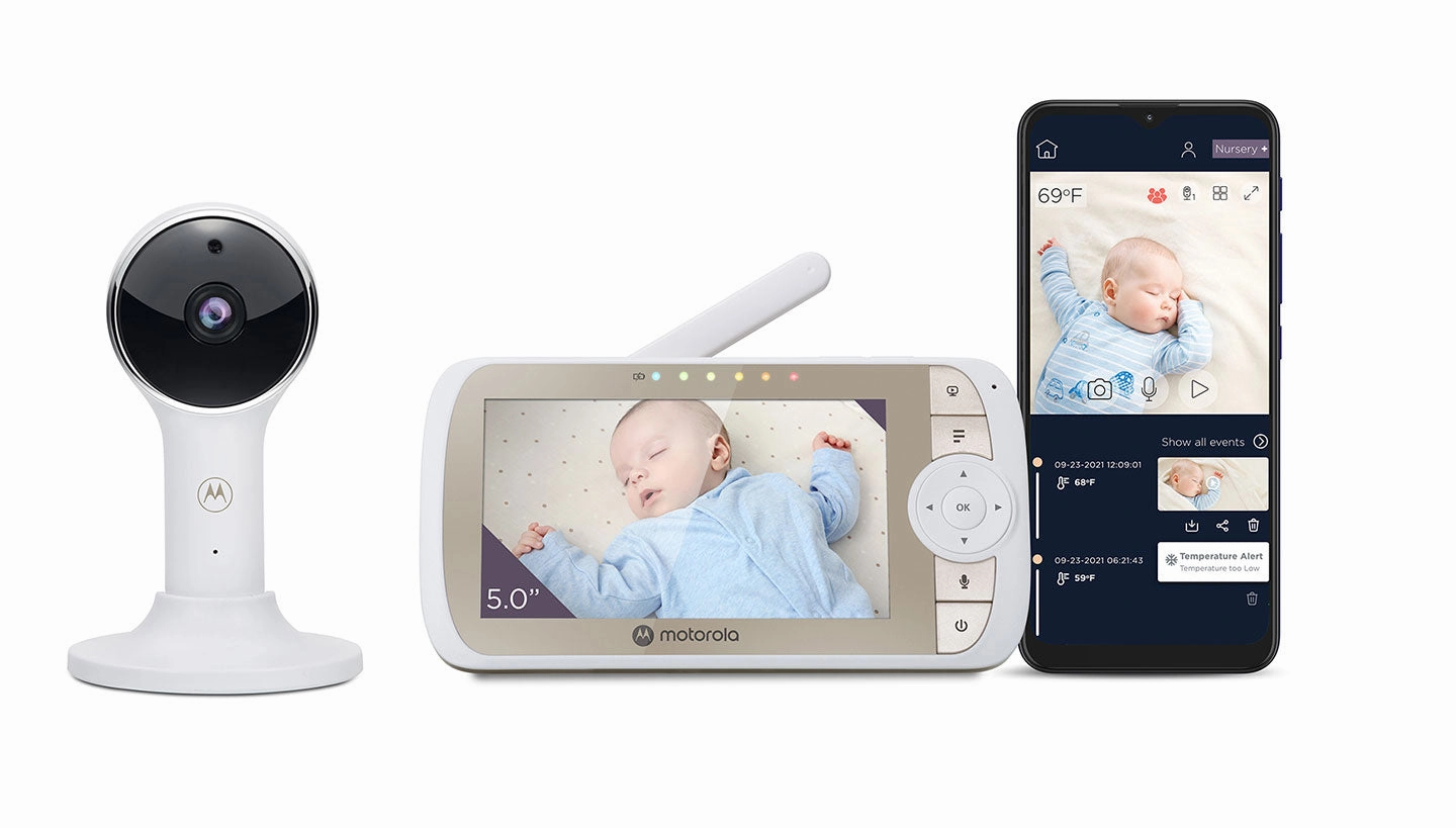 Motorola VM65 Connect 5" Connected Manual Pan/Tilt 1080p Video Baby Monitor