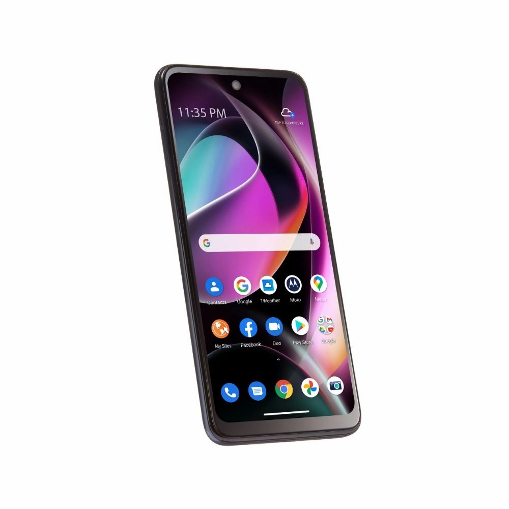 Motorola WFMMTXT2213DGP5P Moto G 5G 64GB 4GB RAM Walmart Family Mobile Prepaid Smartphone, Black