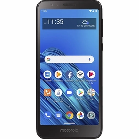 Motorola XT2005DL Moto e6 5.5" 16GB Storage 2GB RAM Black Family Mobile Prepaid Smartphone Cell Phone