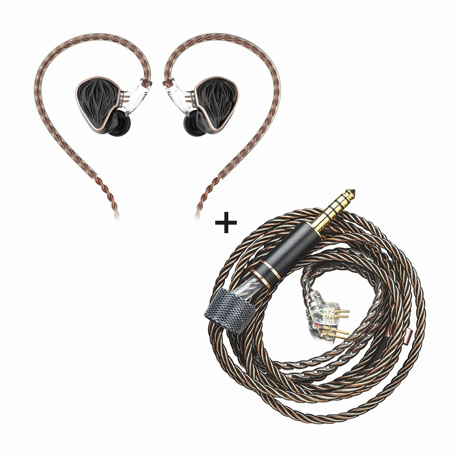 MS3   BL4.4A-RC Bundle studio headphones, open back headphones