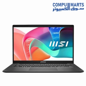 MSI Modern 14 F13MG  Laptop, Intel Core i7-1355U Processor, 14 Inch FHD Display, 512 GB SSD, 8 GB RAM DDR4, Intel Iris Xe Graphics, DOS desktop,motherboard