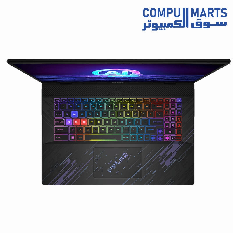 MSI Pulse 17 AI C1VGKG Gaming Laptop Intel Core Ultra 9 185H- 16GB DDR5 RAM- 1TB SSD- NVIDIA GeForce RTX 4070- 17 Inch 16:10 QHD  240Hz- Windows 11 Home Core Black