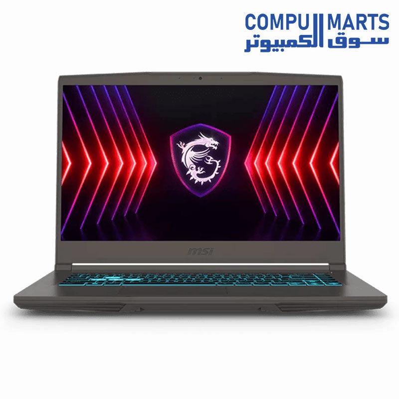 MSI Thin 15 B12UCX i5 12450H Laptop  RAM 8G DDR4 3200Hz SSD 512G RTX 2050 15.6-FHD-IPS-144Hz Blue Backlit-Arabic 1.86 kg-2 Year warranty desktop,motherboard