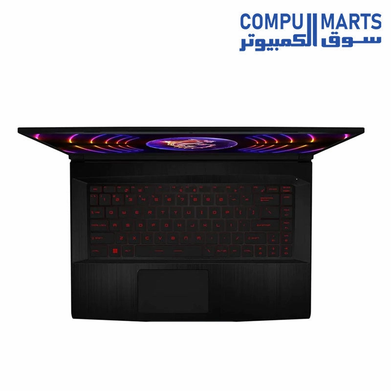 MSI Thin GF63 12UC-835XAE, Intel Core i7-12650H, RAM 16GB, 512GB SSD NVMe, RTX 3050 4GB, 15.6 FHD IPS 144Hz, Black   M88 MOUSE