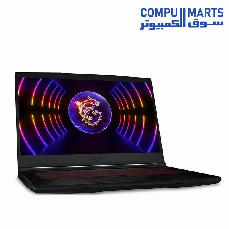 MSI Thin GF63 12UC-835XAE, Intel Core i7-12650H, RAM 16GB, 512GB SSD NVMe, RTX 3050 4GB, 15.6 FHD IPS 144Hz, Black   M88 MOUSE