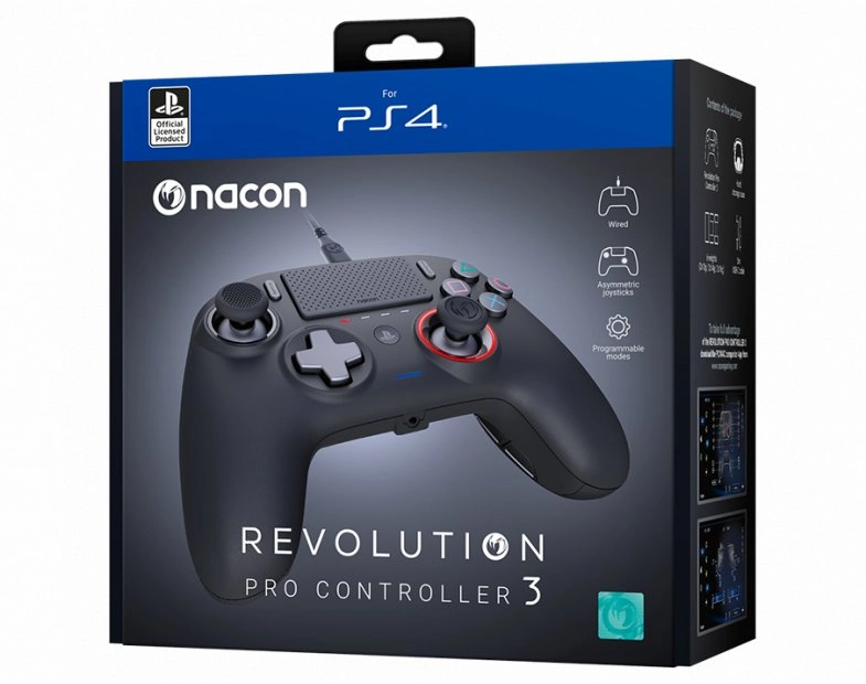 Nacon Revolution Pro Controller 3 Black For PS4 & PC